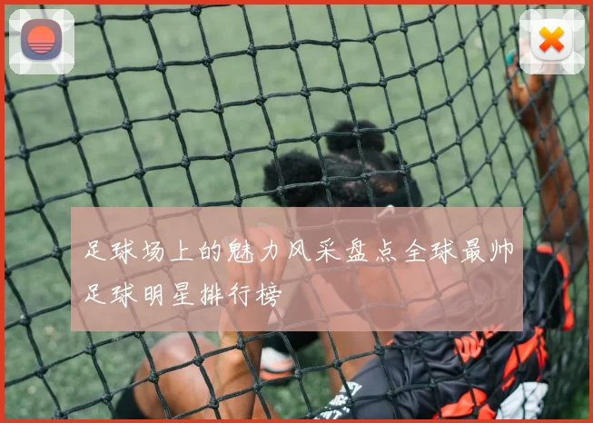足球场上的魅力风采盘点全球最帅足球明星排行榜