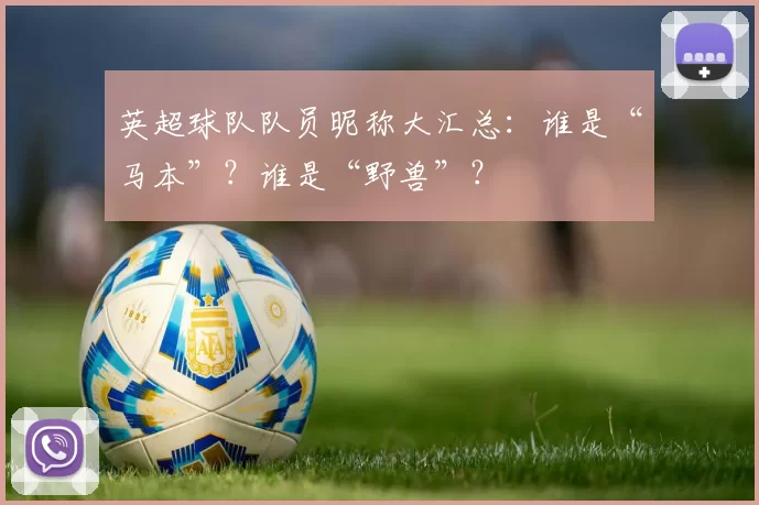 英超球队队员昵称大汇总：谁是“马本”？谁是“野兽”？